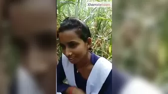 Парень потрахал индуску на кукурузном поле на любительском порно